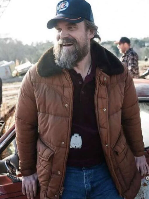 David Harbour Brown Jacket