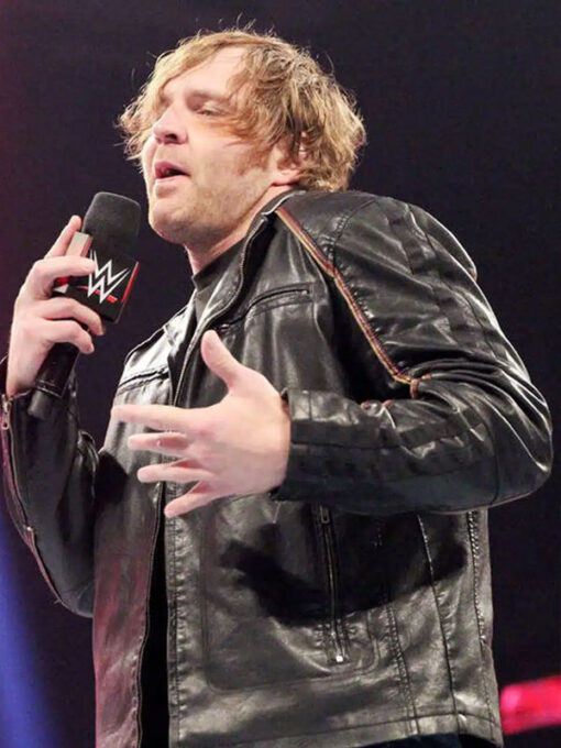 Dean Ambrose Black Leather Jacket