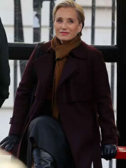 Diana Taverner Maroon Coat