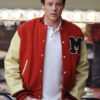 Finn Hudson Red and Off White Jacket