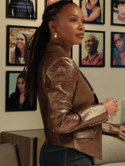 Gabi Mosely Brown Leather Jacket