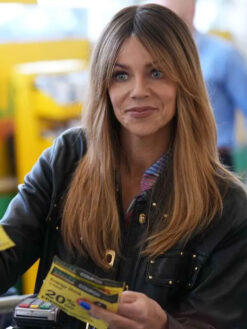 Kaitlin Olson Black Leather Jacket