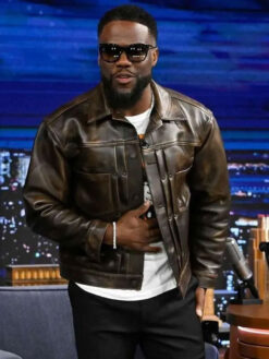 Kevin Hart Brown Leather Jacket