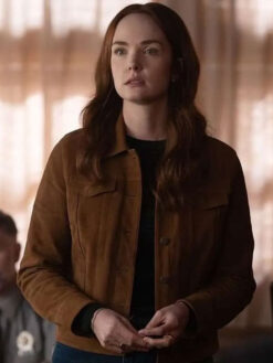 Maggie Sullivan Brown Suede Leather Jacket