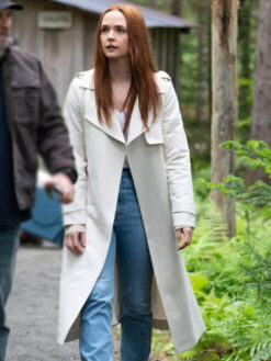 Maggie Sullivan White Trench Coat