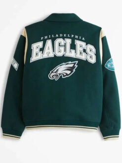 Philadelphia Eagles Green Varsity Bomber Jacket