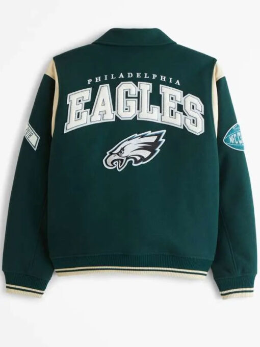 Philadelphia Eagles Green Varsity Bomber Jacket