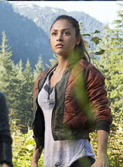 Raven Reyes Orange Bomber Jakcet