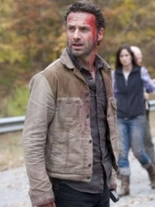 Rick Grimes Beige Cotton Jacket