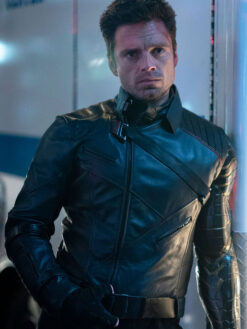 Sebastian Stan Black Jacket