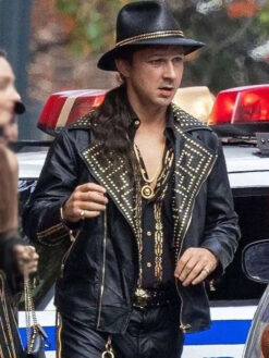 Shia Labeouf Studded Black Leather Jacket