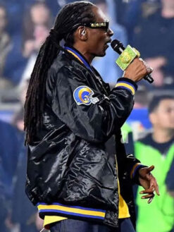 Snoop Dogg Black Varsity Jacket