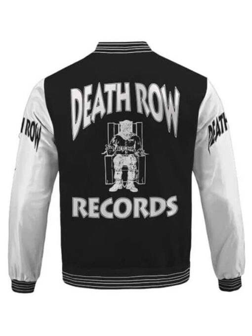 Snoop Dogg Black and White Varsity Jacket