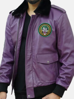 Bob the Goon Purple Leather Jacket