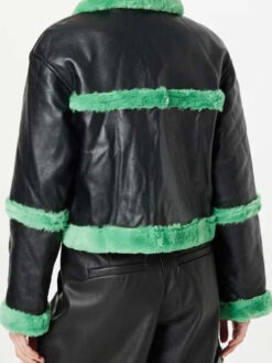 Brassic Sugar Shearling Black Leather Jacket