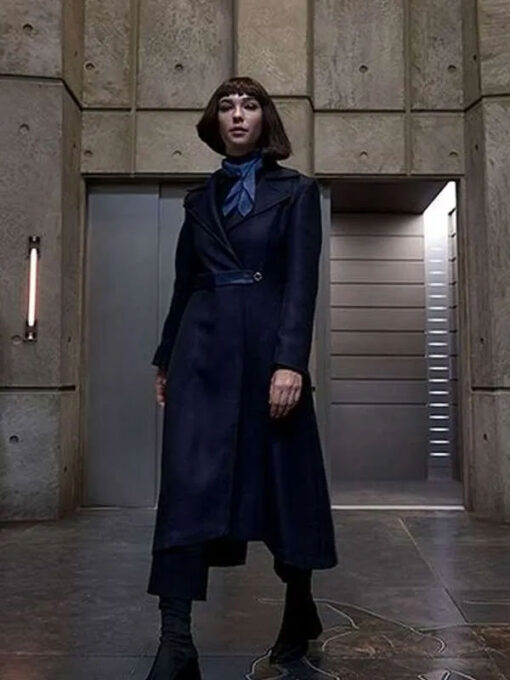 Diana Cavalieri Trench Blue Coat