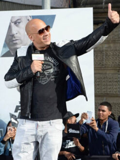 Dominic Toretto Black Leather Jacket