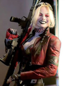 Harley Quinn Red and Black Jacket