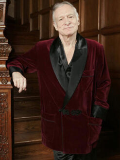 Hugh Hefner Maroon Coat