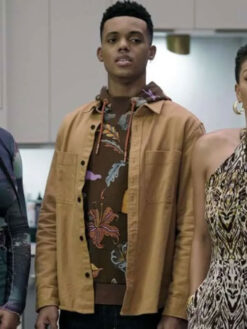 Jabari Banks Brown Jacket