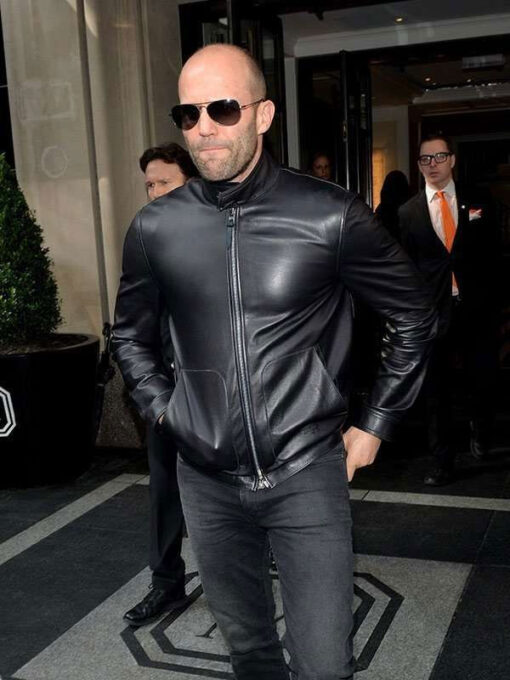 Jason Statham Black Leather Jacket