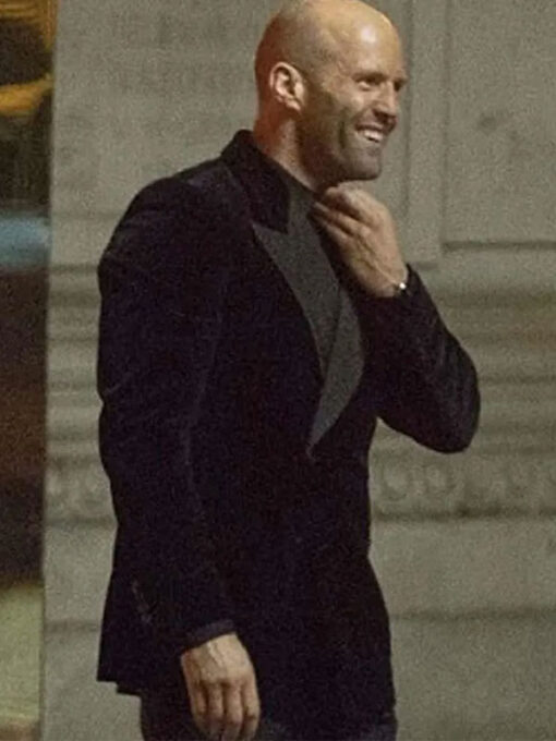 Jason Statham Black Velvet Blazer