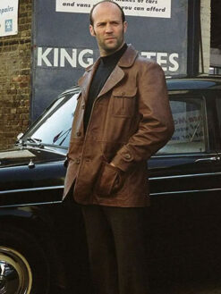 Jason Statham Brown Leather Jacket