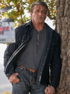 John Rambo Cotton Black Jacket