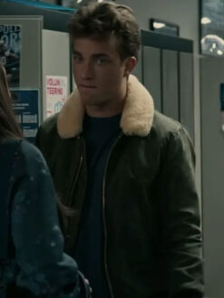 Jonathan Kent Shearling Green Jacket