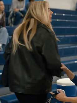 Justine Lupe Black Leather Jacket