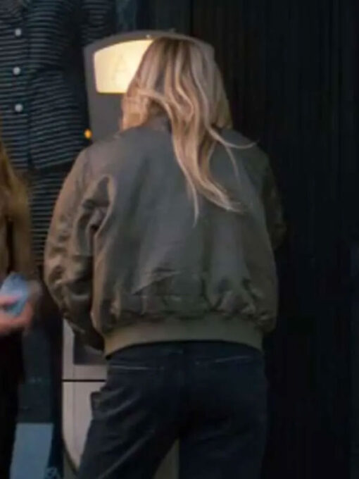 Justine Lupe Green Bomber Jacket