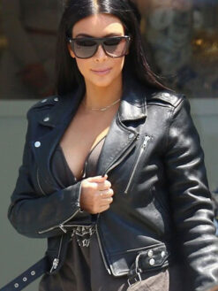 Kim Kardashian Biker Jacket