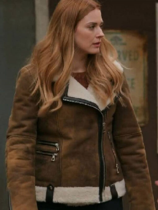 Melinda Monroe Shearling Brown Jacket