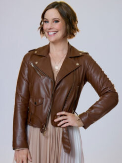 Natalie Calder Brown Leather Jacket