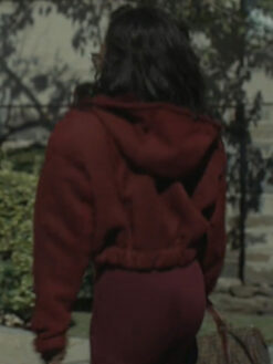 Raquel Thomas Maroon Hooded Jacket