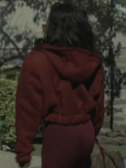 Raquel Thomas Maroon Hooded Jacket