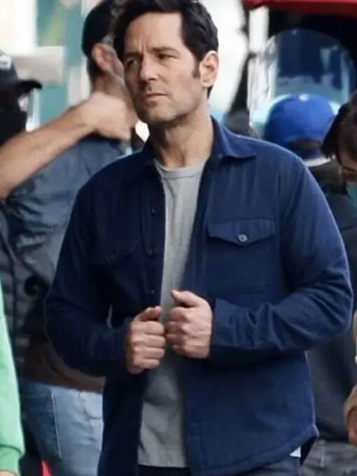 Scott Lang Blue Cotton Jacket