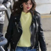 Selena Gomez Black Biker Jacket