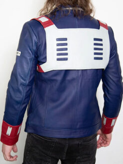 Shoto Todoroki Costume Blue Leather Jacket