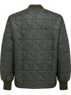 Will Smith Quilted Gray and Orange Bomber Jacket