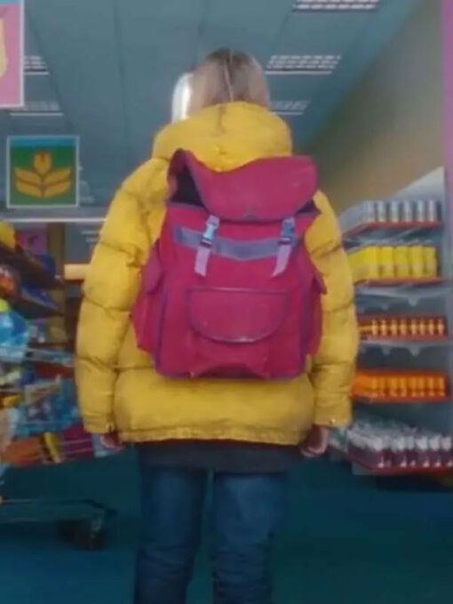 Yuri Yellow Puffer Hooded Jacket