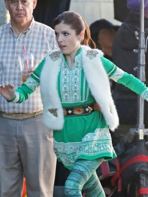 Anna Kendrick Fur Vest