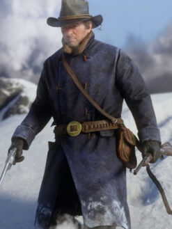 Arthur Morgan Blue Wool Coat