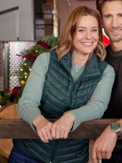 Avery Quilted Green Vest