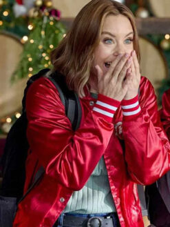 Avery Red Varsity Jacket