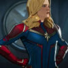 Carol Danvers Blue and Red Jacket