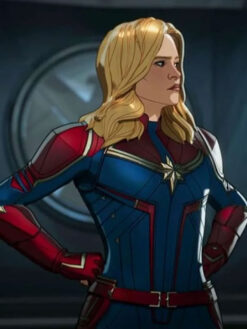 Carol Danvers Blue and Red Jacket