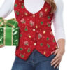 Christmas Holiday Red Vest