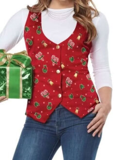 Christmas Holiday Red Vest