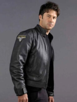 Colonel John Black Leather Jacket